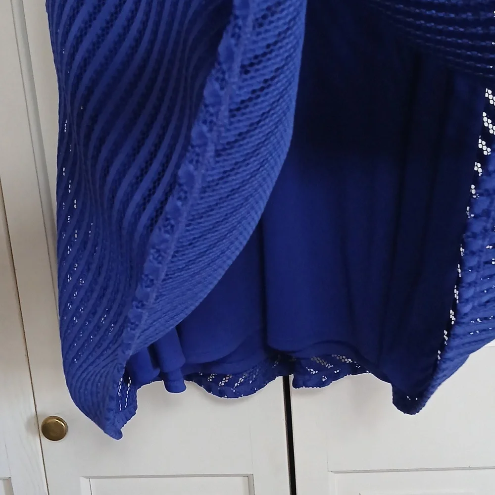Mossimo Supply Co. Blue Textured Dress - Picture 4 of 5